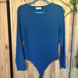 Babaton teal stretchy bodysuit (size XL)
